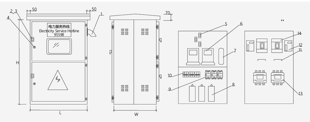 Наружная распределительная коробка JP